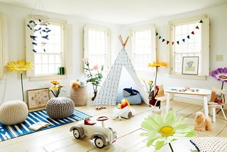 playroom bookshelf