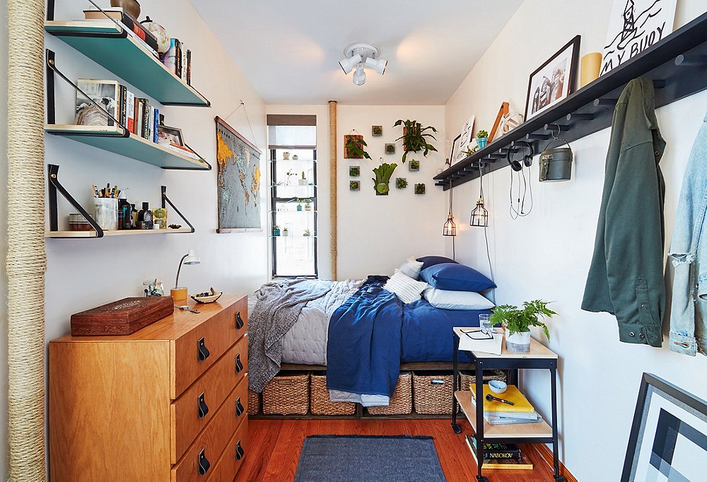 A Tiny Apartment Makeover Packed with Stylish Solutions