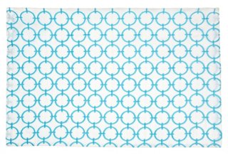 Geo Circles Place Mat, Aqua