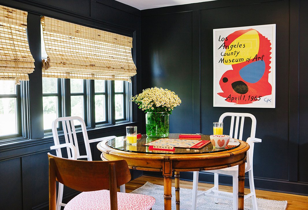 Adding a small table to one corner of your family room will bring even more versatility to the space. Use it for impromptu Scrabble sessions, jigsaw-puzzle marathons, or even cozy weekend breakfasts. Photo by Leslee Mitchell.
