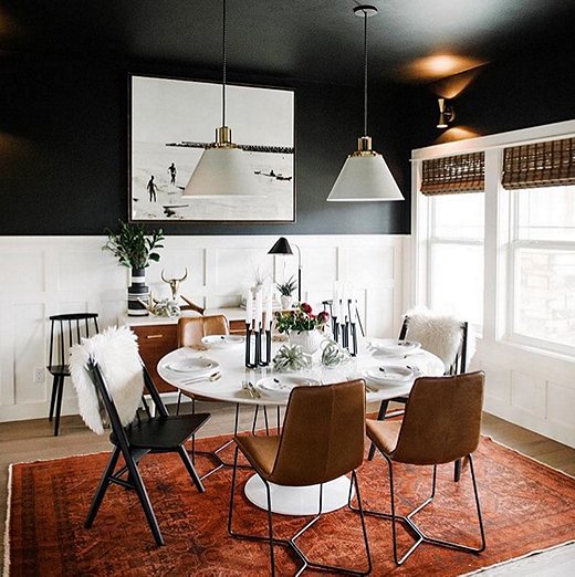 Instagram S Favorite Fall Trend Dramatically Dark Accent Walls