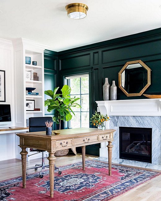 Instagram S Favorite Fall Trend Dramatically Dark Accent Walls