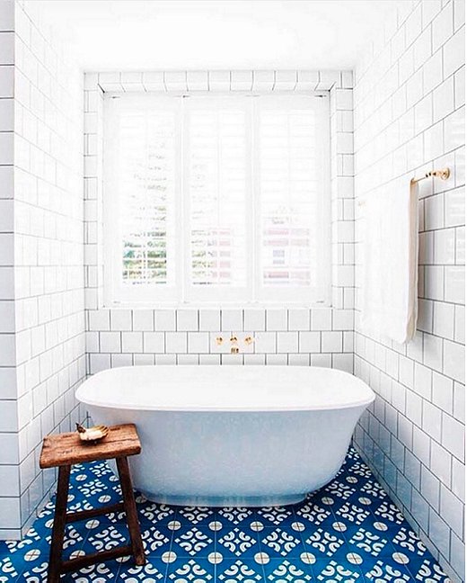 9 Gorgeously Graphic Bathrooms Courtesy Of Instagram