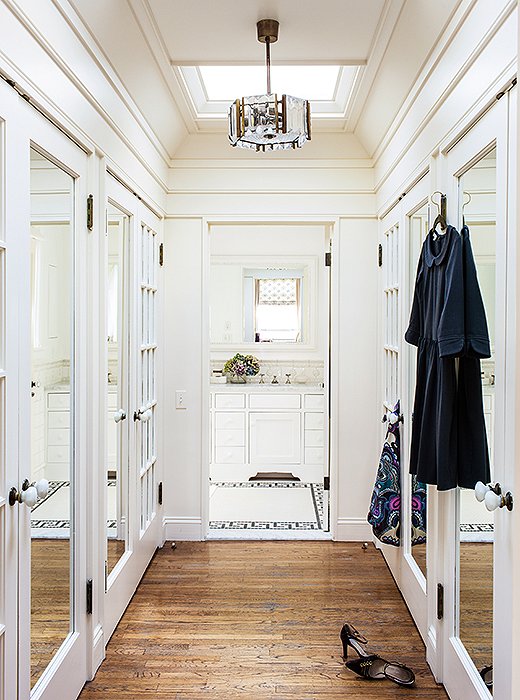Staying organized is a cinch, courtesy of this to-die-for custom closet.
