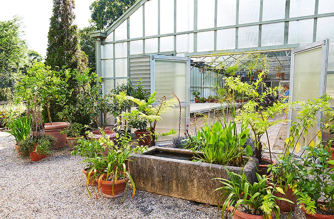 “For me, it is the soul of the place,” Bunny writes of the greenhouse at one end of the cutting garden. It’s an incubator (for newly purchased blooms), a laboratory (for growing new seeds), and an infirmary (for tending to withering plants).
