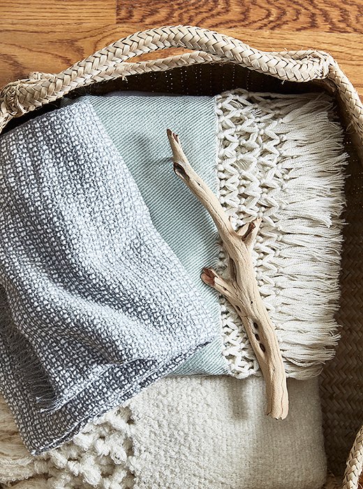 Sefte’s collection of throws are handmade by talented artisans—and impossibly soft. Photo by Seth Smoot.
