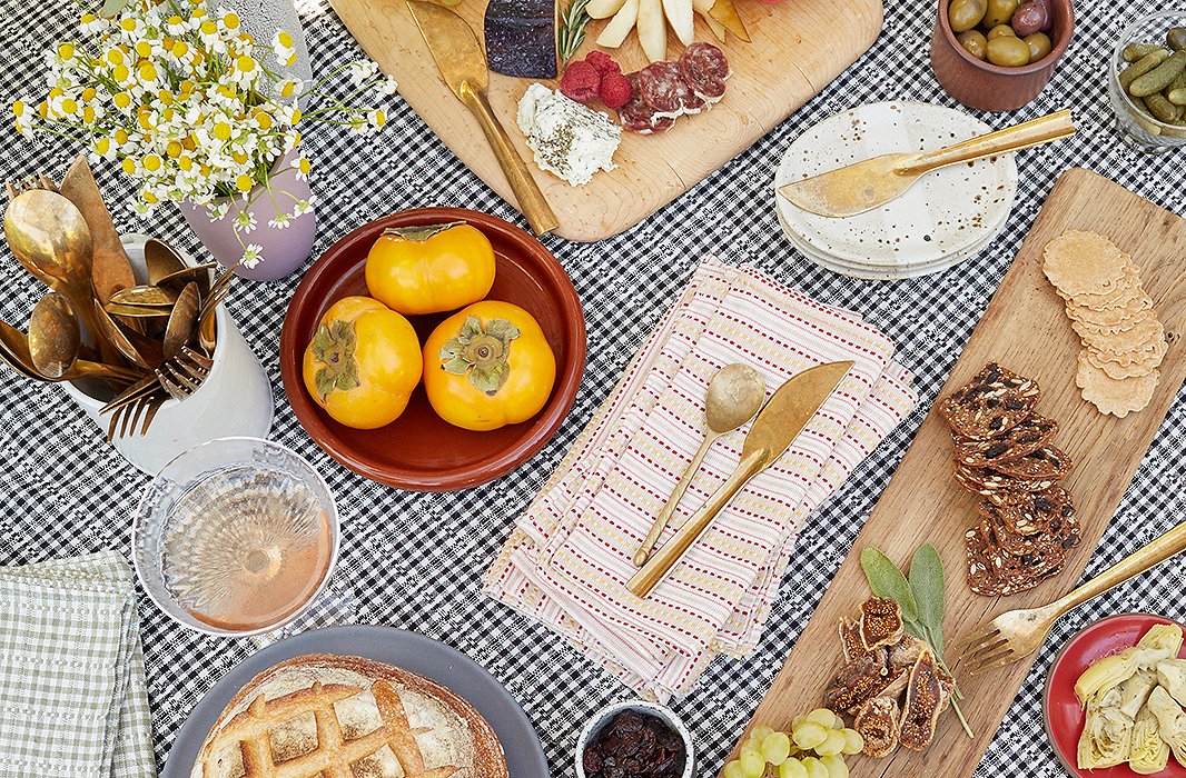 An ample cheese board—paired with rustic bread and crackers—is always a crowd-pleaser. And best of all? It can be prepared at a moment’s notice when surprise guests pop in.
