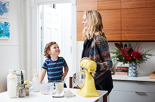 Our son, Henry, loves any excuse to make whipped cream. One tip: Don’t add the milk too early—I learned the hard way that it will take forever to thicken if you do.
