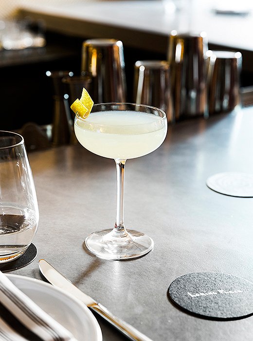 A cocktail called the Bee’s Knees is made with local gin and honey.
