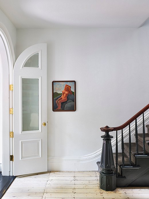 Restoring and keeping the original staircase was important to Olivia. It is a perfect example of the ethos behind her restoration process. “Everything was chosen for the material being available and contextual to the time when the house was built,” she says.
