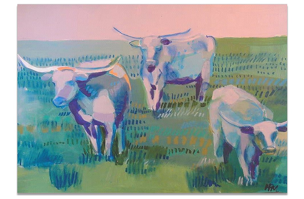 Longhorns by Hayley Mitchell.
