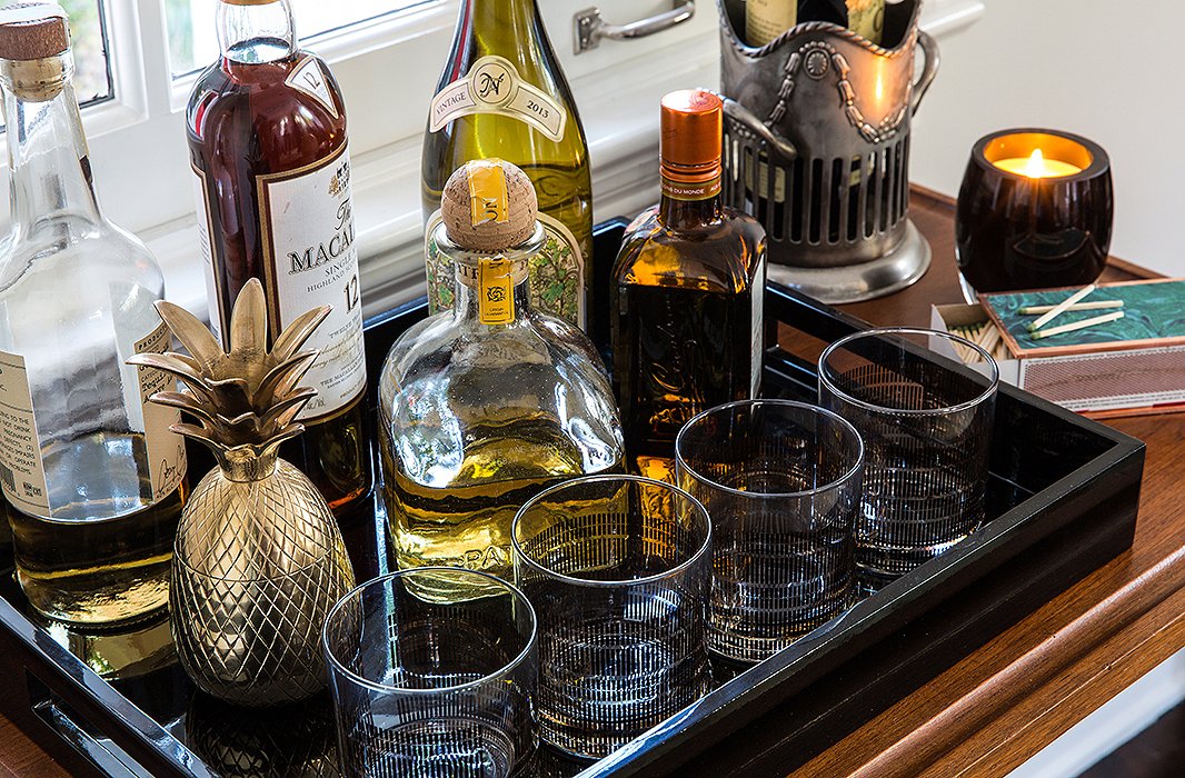 Marlien welcomed the idea of a bar cart, adding she’s glad it’s not stocked with wine—“that would too dangerous.”
