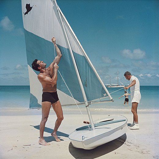 Boating in Antigua by Slim Aarons
