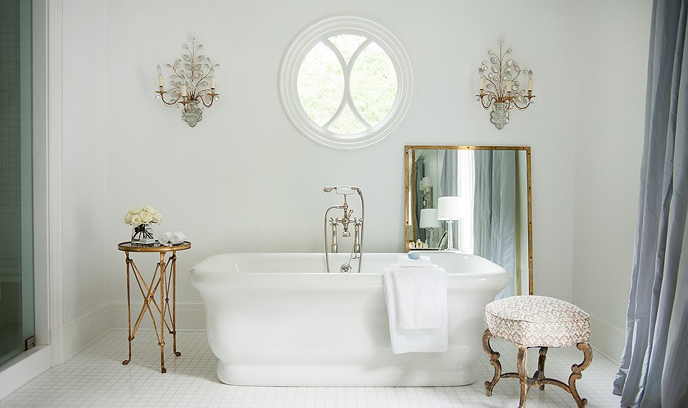 7 Gorgeous All-White Bathrooms to Inspire a Refresh
