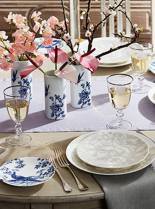 A simple but elegant table sets the perfect stage for the evening.
