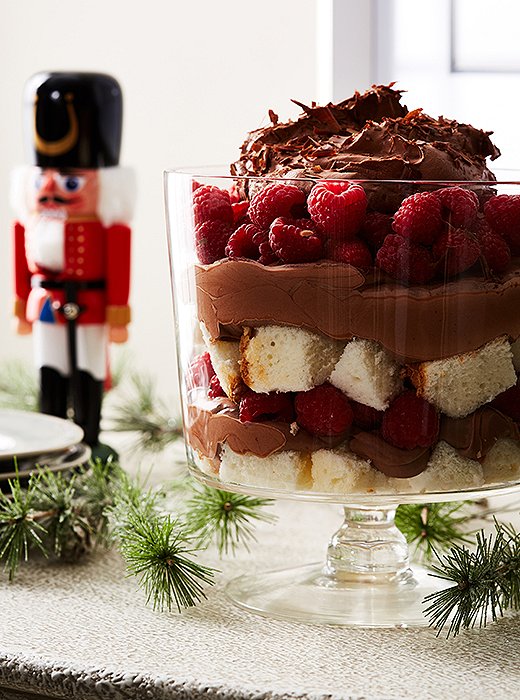 Don’t let its elaborate appearance fool you: This decadent trifle couldn’t be easier to whip up. 
