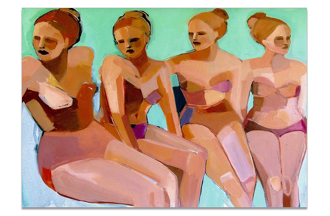 Four Bathers by Hayley Mitchell.
