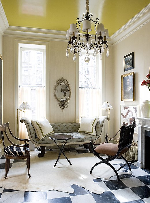 8 Designer Rooms With Gorgeous Painted Ceilings