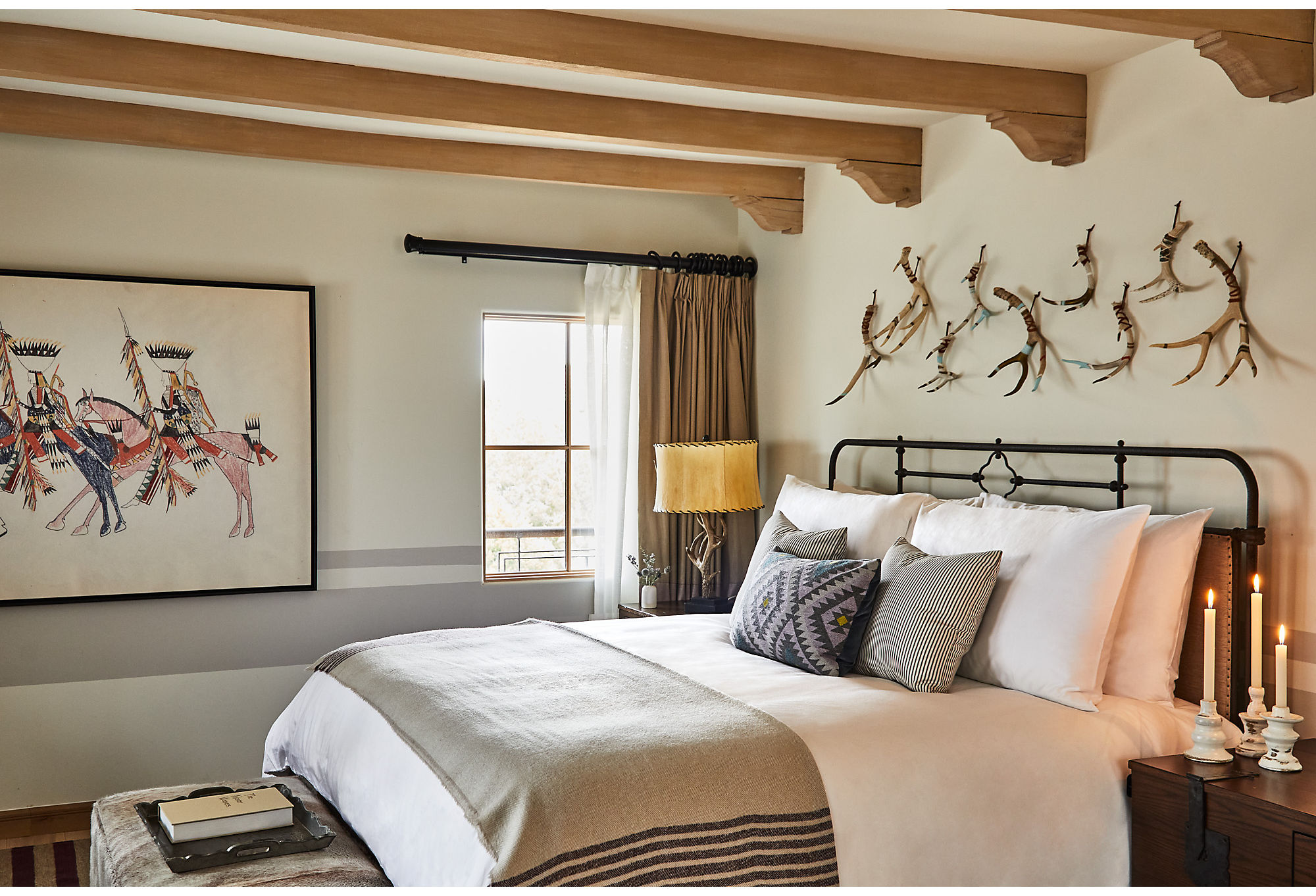 1812Soft textures and a gentle color palette serve as the perfect background for a stay at Bishop’s Lodge. 
