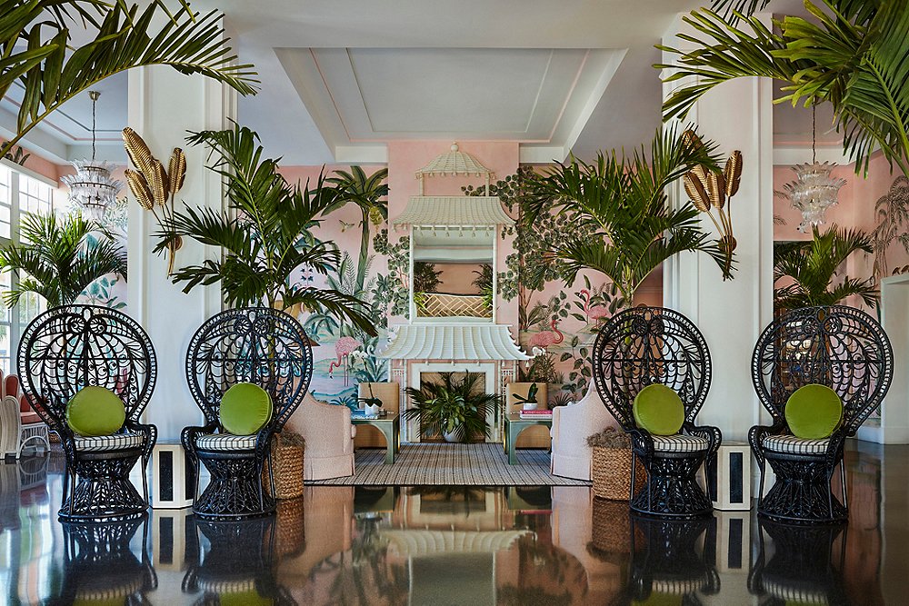 Tour the Iconic Colony Hotel Lobby