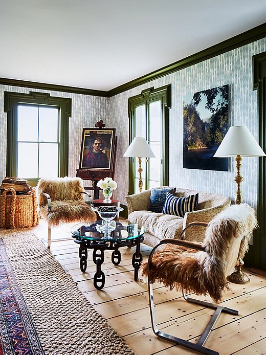 Mixing styles and eras is how Heide creates spaces with history and depth. The living room exemplifies this technique while bringing in layers and layers of texture. 
