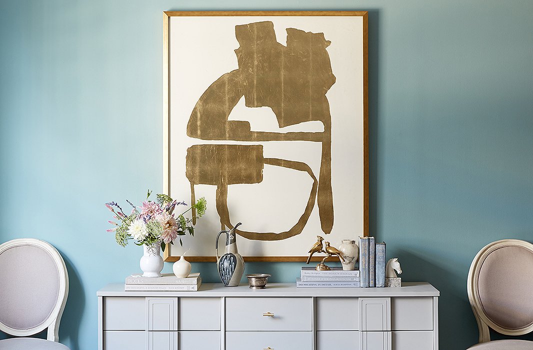 How To Hang Art Above A Console Table