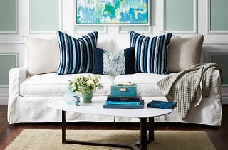 cushion for blue sofa