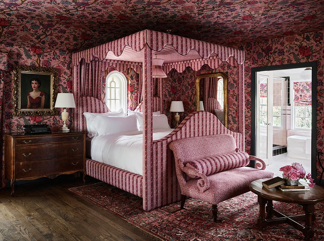 The LaVerne Suite in the Commodore Perry Estate, a 1928 mansion in Austin, TX, that Ken helped transform into a pampering hotel.
