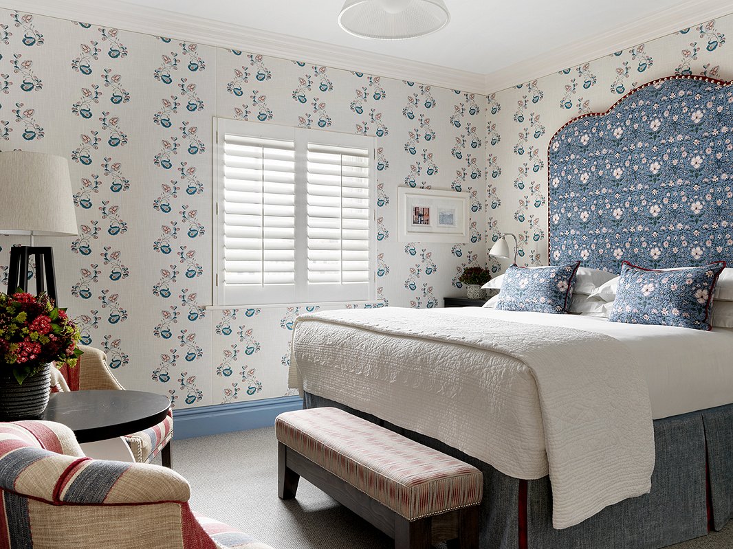 Bedroom 302 at London’s Dorset Square Hotel, designed by Kit Kemp.
 
