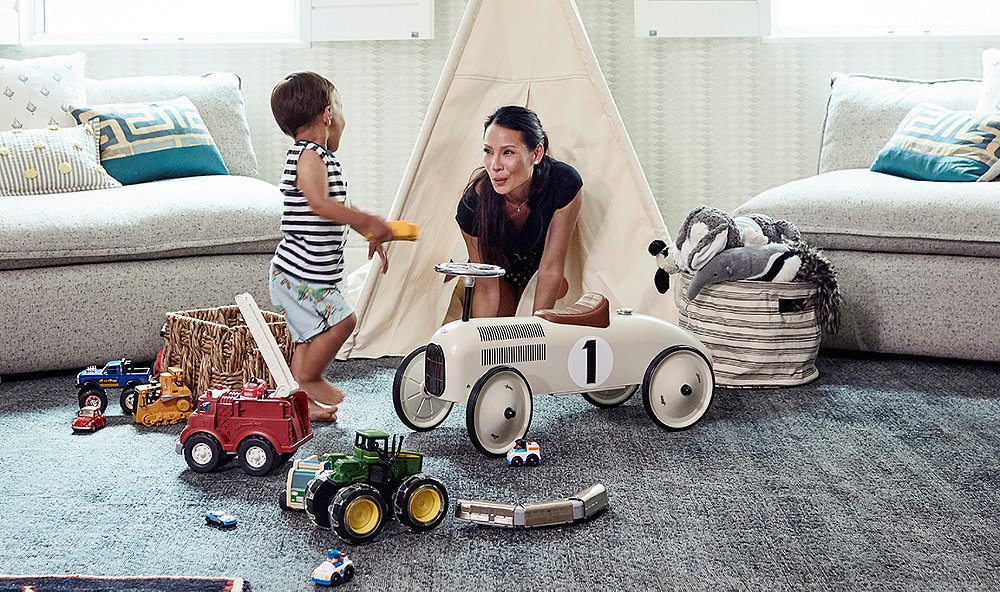 Lucy Liu’s Tranquil Playroom Makeover