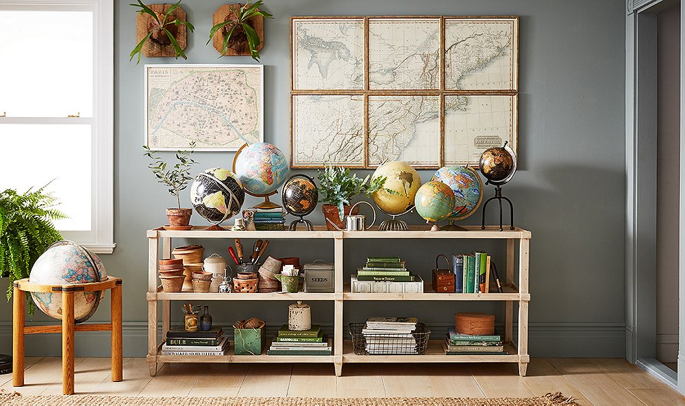 4 Inspiring Ways to Decorate with Maps and Globes
