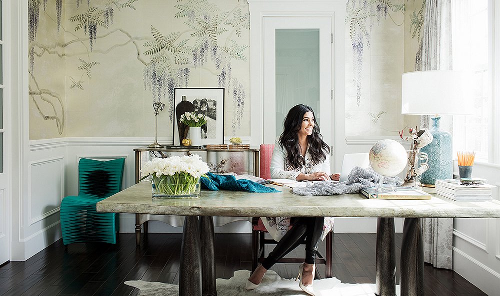 Inside Rachel Roy’s Impeccably Elegant Home Office