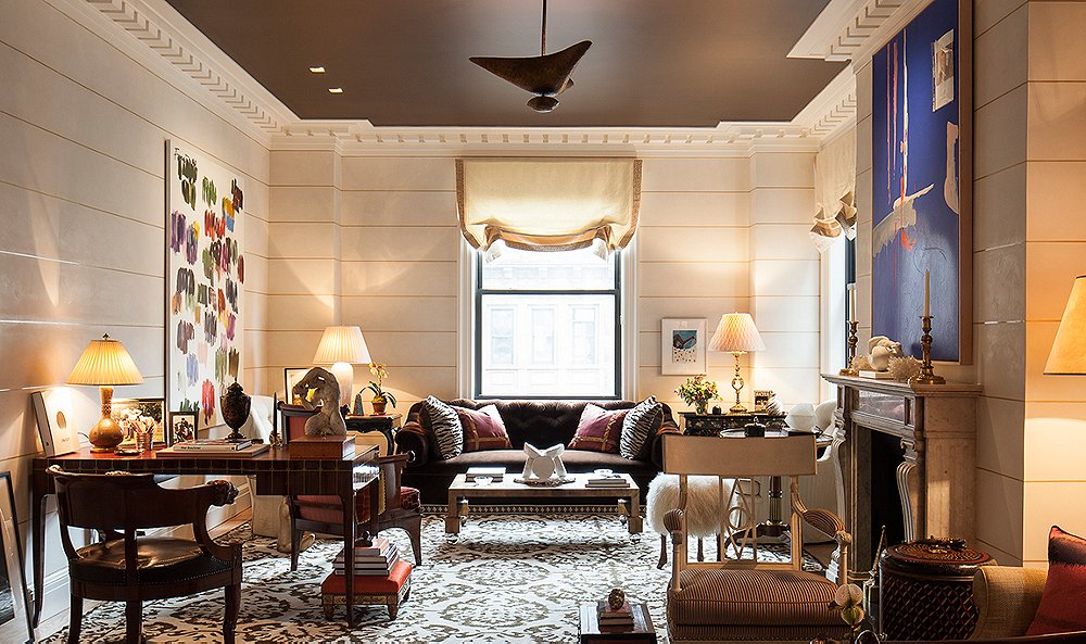 8 Designer Rooms With Gorgeous Painted Ceilings