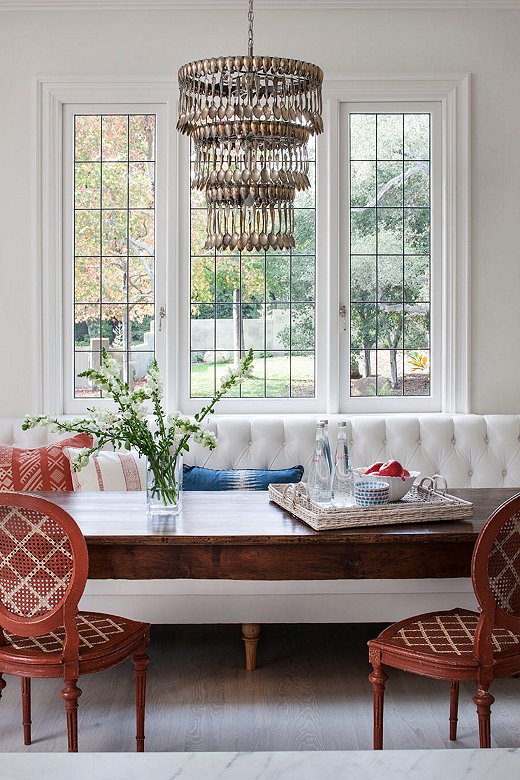 Melissa found this funky three-tier spoon chandelier in San Francisco. “It’s super fun and speaks to a love of antiques in a unique way.” 
