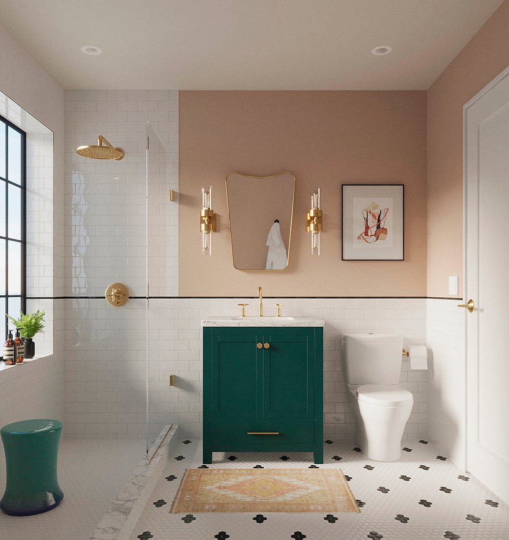 The One Kings Lane-Designed Bathroom