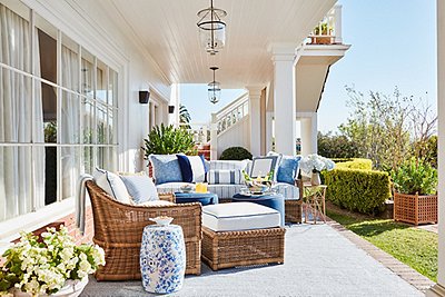 Tour Estee Stanley's Hamptons Porch Makeover