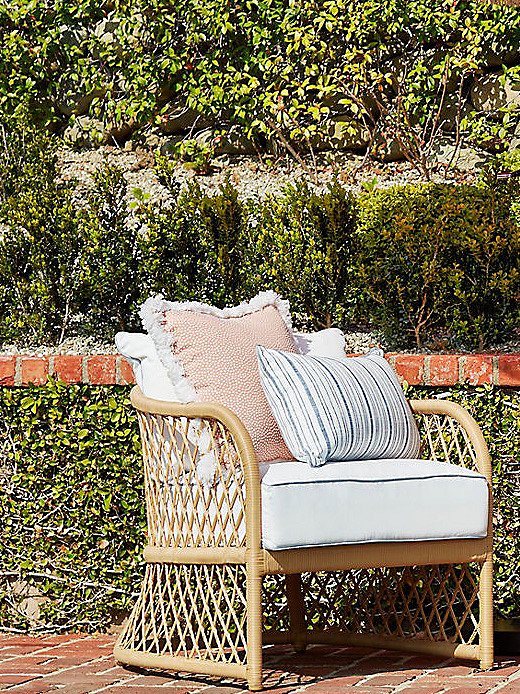 Fringed pillows complement our boho-inspired Carmel collection.
