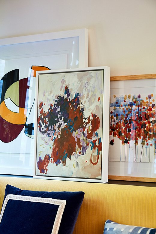 Abstract art, whatever the palette, provides a jolt of energy in any space you place it.
