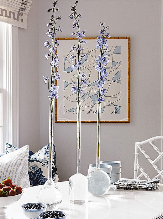 Simple arrangements showcase the power of a single stem.
