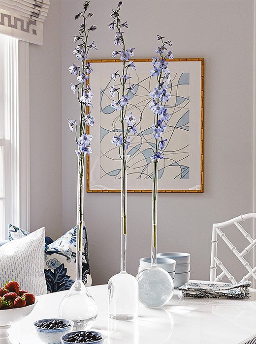 Simple arrangements showcase the power of a single stem.
