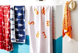 designer beach towels