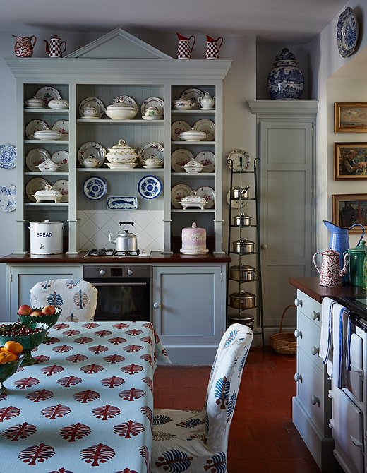 The kitchen of famed British interior designer Penny Morrison.
