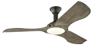 Minimalist Ceiling Fan Weathered Oak Pewter Monte Carlo Fans