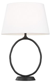 Indo Table Lamp, Aged Iron
