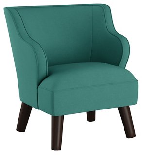 teal bedroom chair