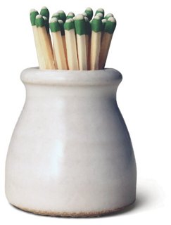 2" Milkmaid Match Striker, White/Natural