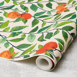 WALLSHOPPE - Nathan Turner Orange Crush Wallpaper, Peach | One Kings Lane