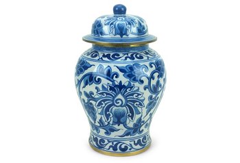 Blue White Canisters One Kings Lane
