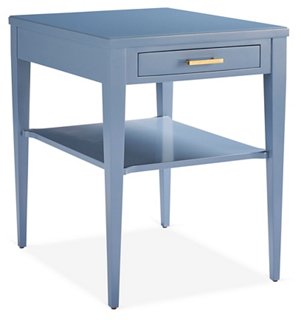 light blue nightstands