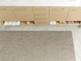 CHILEWICH 23"x36"Basketweave Floor Mat, Oyster One Kings Lane